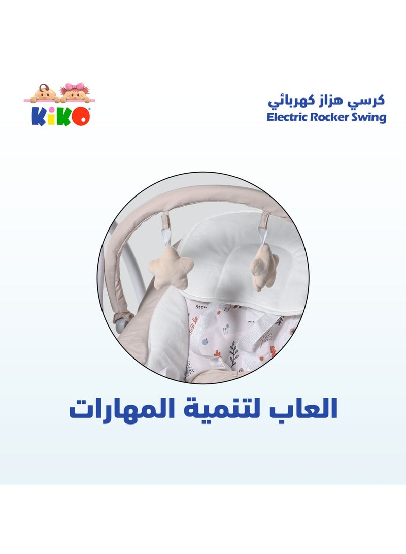 KIKO Electric Rocker Swing Multiple Functions-Grey - Image 4