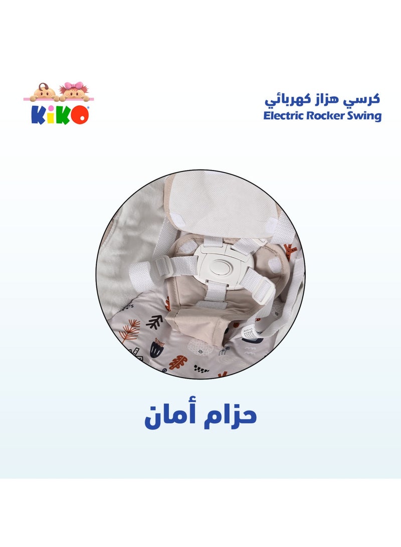 KIKO Electric Rocker Swing Multiple Functions-Grey - Image 5