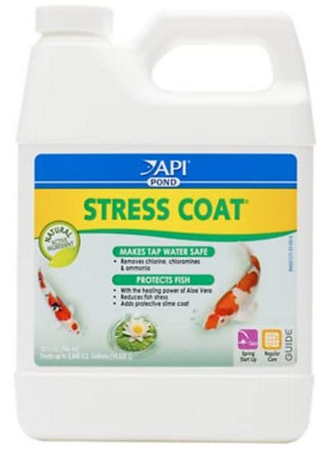 API Mars Fishcare North America 140G Stress Coat Pond Water Conditioner, 32-oz. - Quantity 1