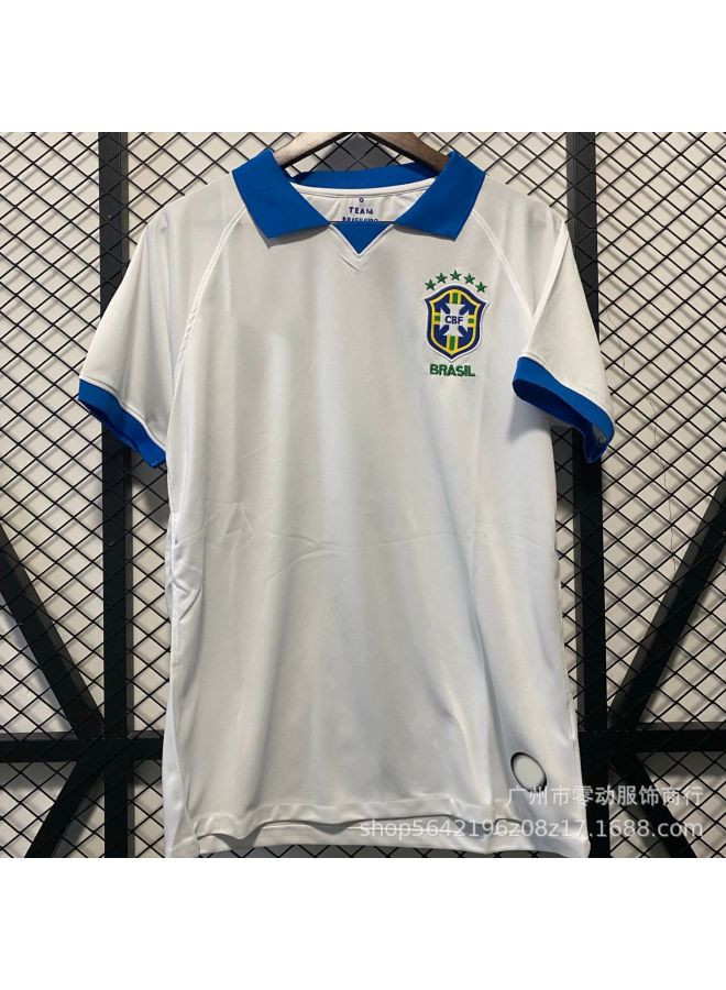 19-20 Brazil Away Game Short Sleeve Football Jersey - Image 1