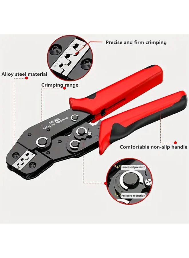 1PC Manual Cold Press Crimping Pliers For Tubular Terminals Electrical Automotive Repair - Image 3