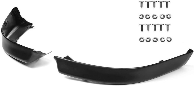 Wivplex Unpainted Black Front Bumper Splitter Lip Spoiler for Mitsubishi Lancer - Image 1