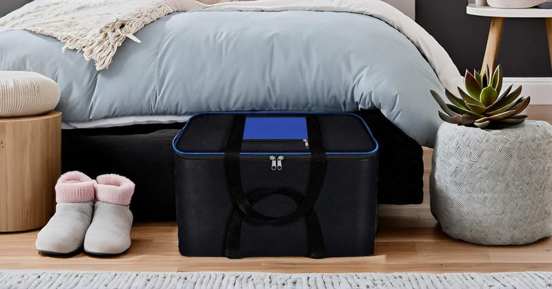 RENVA Underbed Storage Bags Large Capacity Containers with Clear Window Reinforced Handles for Comforters and Blankets Foldable Cottage 1 - Image 4