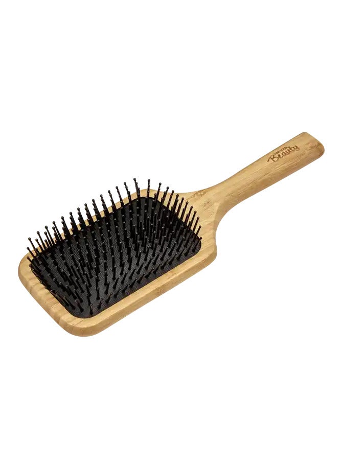 ROSSMANN German Brand, FSC® Certified Bamboo Wood Hairbrush with Tourmaline-Infused Bristles, Shiny Hair with Scalp Massage, Paddle Hair brush, Hair brush. - Image 3