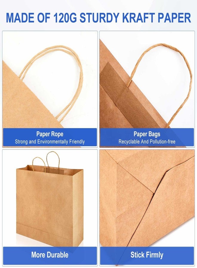 مايتيز أكياس هدايا ورقية كبيرة جدًا من مايتيز، 30 قطعة، مقاس 20×16×5 بوصة، مزودة بمقابض، أكياس كرافت بالجملة، مناسبة للأعمال التجارية، والبضائع، والهدايا، والتسوق، ومتاجر البيع بالتجزئة، وحفلات أعياد الميلاد، لون بني، متعددة الاستخدامات. - Image 4