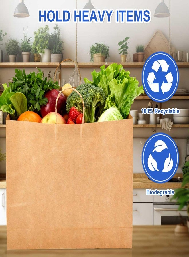 مايتيز أكياس هدايا ورقية كبيرة جدًا من مايتيز، 30 قطعة، مقاس 20×16×5 بوصة، مزودة بمقابض، أكياس كرافت بالجملة، مناسبة للأعمال التجارية، والبضائع، والهدايا، والتسوق، ومتاجر البيع بالتجزئة، وحفلات أعياد الميلاد، لون بني، متعددة الاستخدامات. - Image 3