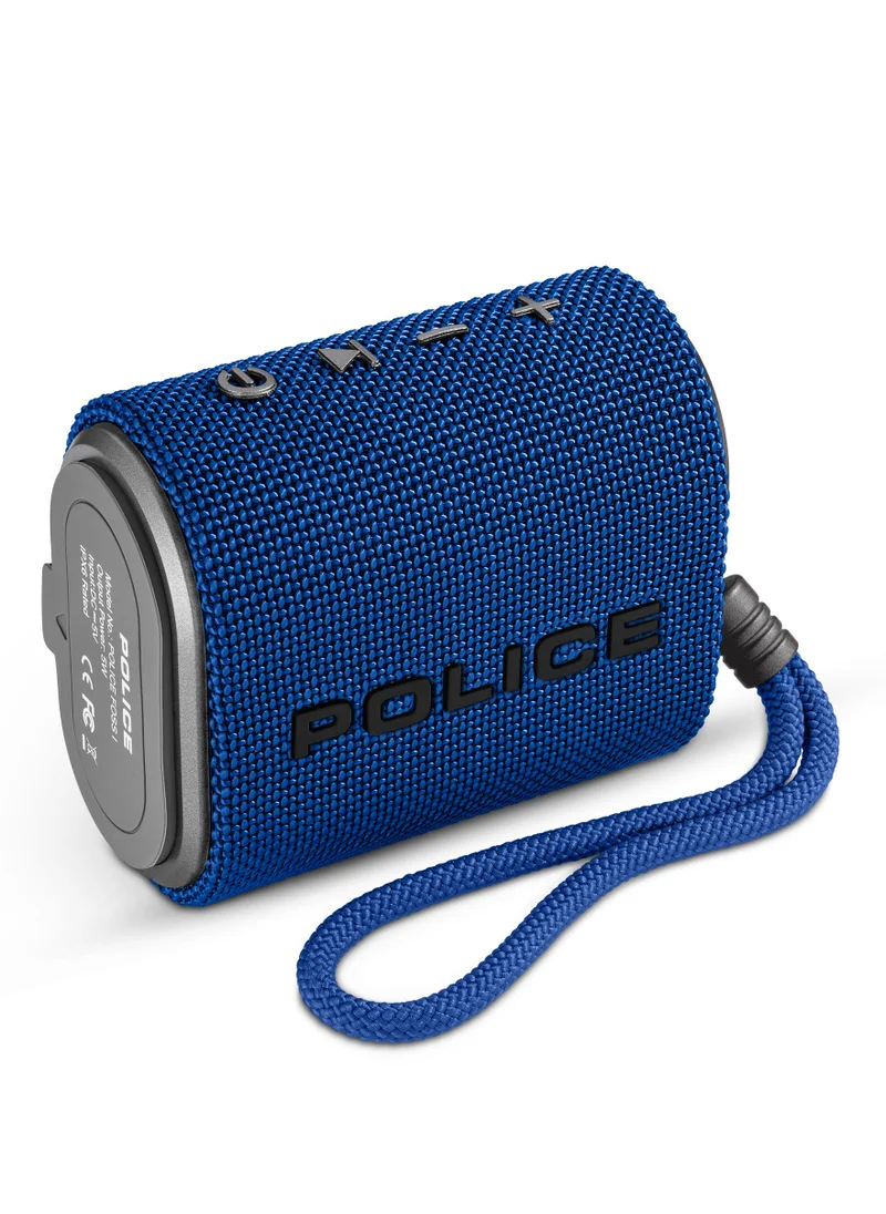 POLICE Foss 1 True Wireless Stereo Speaker with 45mm Driver, Type-C Charging, Bluetooth 5.3, 1800 mAh, Blue - IPX6