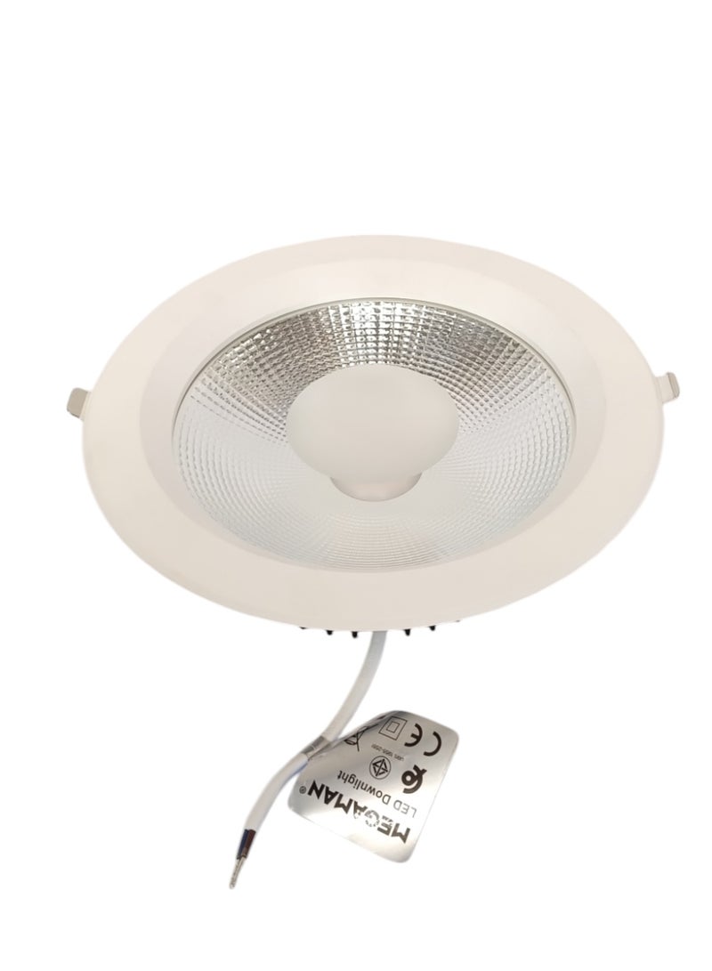 ميجامان Megaman Recessed 30W LED Downlight -  Warm White(3000K) - Image 4