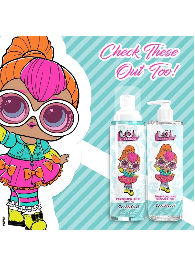 كول اند كول LOL Surprise Neon QT، شامبو وجل استحمام للأطفال خالي من الكحول مملوء بالبابونج برو فيتامين B5 - 500 مل - Image 4