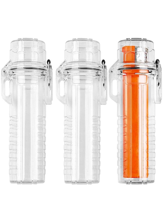 GTILE 3 PCS Transparent Waterproof Lighter Case, Lighter Sleeve for Men, Lighter Protective Case, Lighter Cases for Outdoor (Transparent) - Image 1