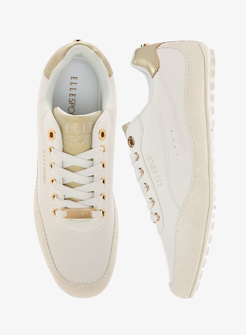 ELLE Women's Panelled Sneakers with Lace-Up Closure - Image 2