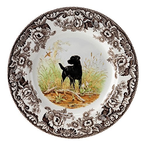 Spode Woodland 10.5 Inch Dinner Plate, Black Labrador - Fine Earthenware, 10.5 Inch Hunting Wildlife Dog Lover Tableware, Dishwasher & Microwave Safe - Made in England, Warm Oven Use - Image 5