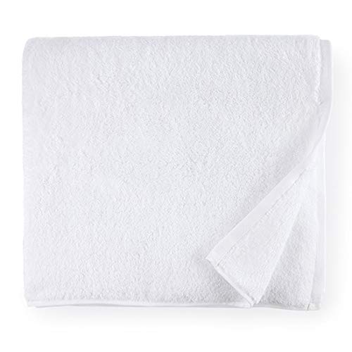 Sferra Sarma Bath Towel 30" x 60" - 650 GSM, 100% Turkish Combed Cotton - Elegant Solid Design Towel - Super Soft, Ultra-Absorbent, and Quick Dry Towels for Bathroom - White - Image 5