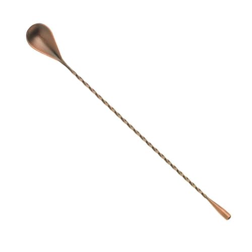 Barfly Bar Spoon, Teardrop End 11 13/16" (30 cm), Antique Copper - Image 1