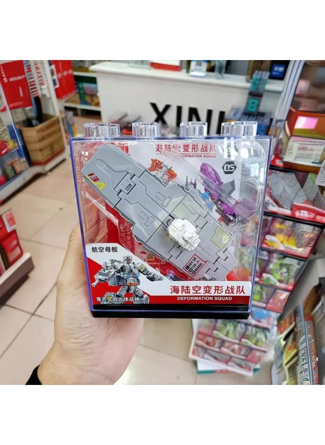 Generic - Guangdong Star Sea, Land And Air Deformation Team Boy Educational Toys King Kong Tank Aircraft Carrier Aircraft Fit Robot-Color:Single Price As Far As Possible Average Mixed - Image 1