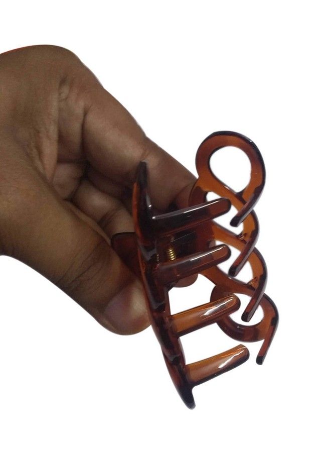 Nat Hair Clips For Women And Girls Pack Of 3 Black & Brown - Image 5