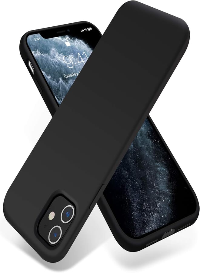 OTOFLY iPhone 11 Case,Ultra Slim Fit iPhone Case Liquid Silicone Gel Cover with Full Body Protection Anti-Scratch Shockproof Case Compatible with iPhone 11 (Black)