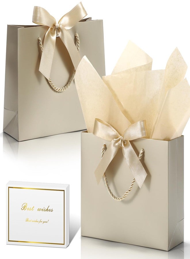DOYIDE 30 Pack Gift Bags Medium Size with Ribbon and Greeting Cards Tissue Paper, 9"x7"x3.1" Portable Paper Gift Bag with Handles, Thank You Bags for Wedding Birthday Party Mothers Day Bridal Shower - Image 1