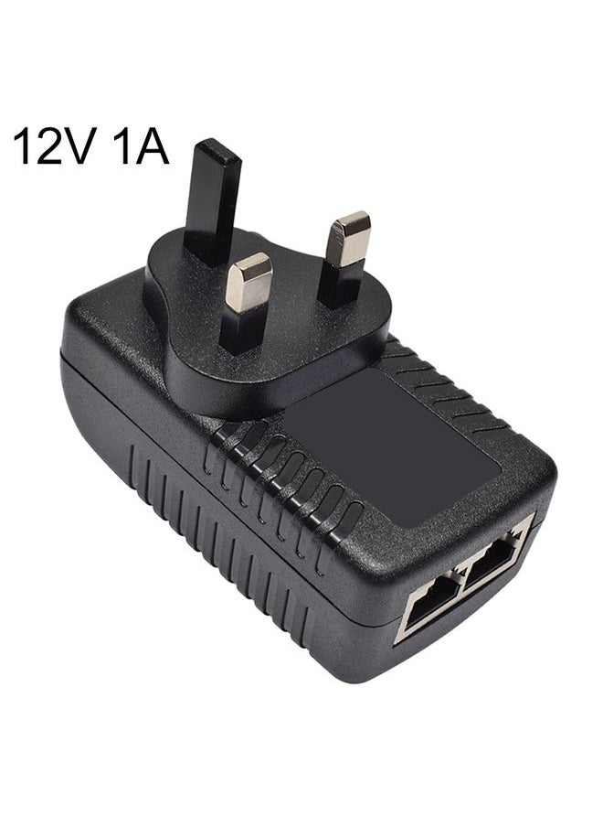 BURAQ - 12V 1A Router AP Wireless POE / LAD Power Adapter(UK Plug) - Image 1