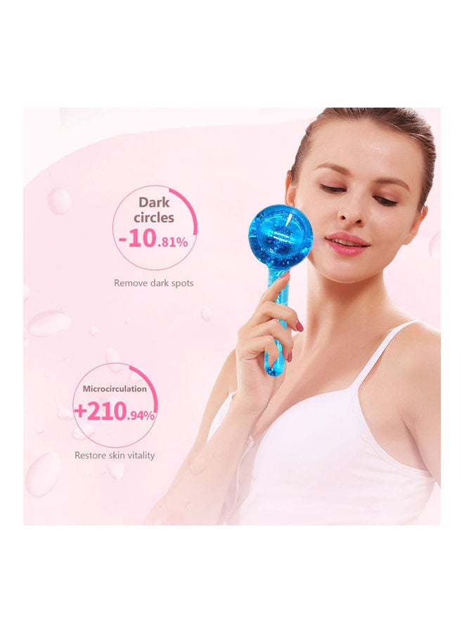 Loquat 2-Piece Crystal Glass Ice Globe Facial Cold Hot Skin Massager Multicolour - Image 4