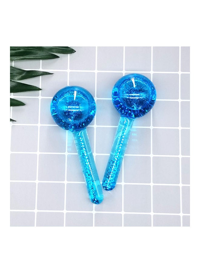 Loquat 2-Piece Crystal Glass Ice Globe Facial Cold Hot Skin Massager Multicolour - Image 3