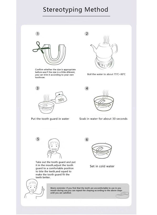 Coconut Mouth Guard for Grinding Teeth and Clenching Anti Grinding Teeth Custom Moldable Dental Guard，Dental Night Guards,Stops Bruxism, Eliminates Teeth Clenching 2 Sizes, Pack of 4 with Travel Hygien  - Image 3