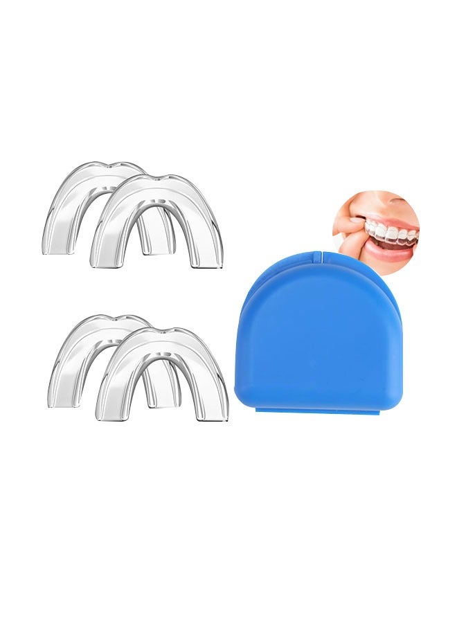 Coconut Mouth Guard for Grinding Teeth and Clenching Anti Grinding Teeth Custom Moldable Dental Guard，Dental Night Guards,Stops Bruxism, Eliminates Teeth Clenching 2 Sizes, Pack of 4 with Travel Hygien  - Image 2