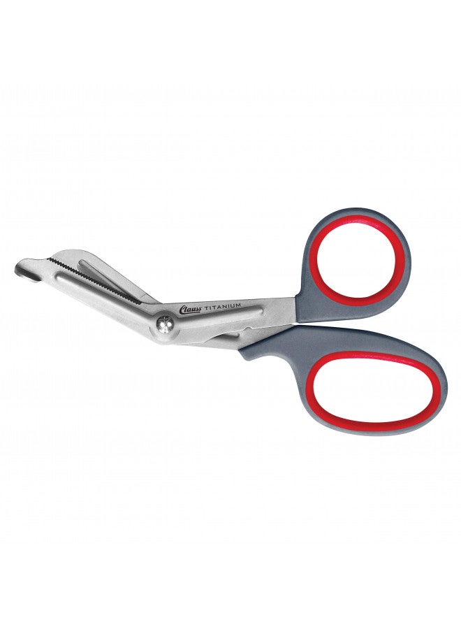 Clauss Titanium Bonded Bent Snips, 7" - Image 1