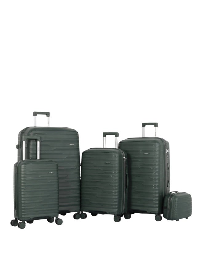 أفياتور طقم حقائب سفر فاخر ومتكامل – 5 قطع من AVIATOR مصنوع من البولي بروبلين المقاوم للكسر متانة عالية – تصميم عصري – أداء مثالي في كل رحلة - Image 1