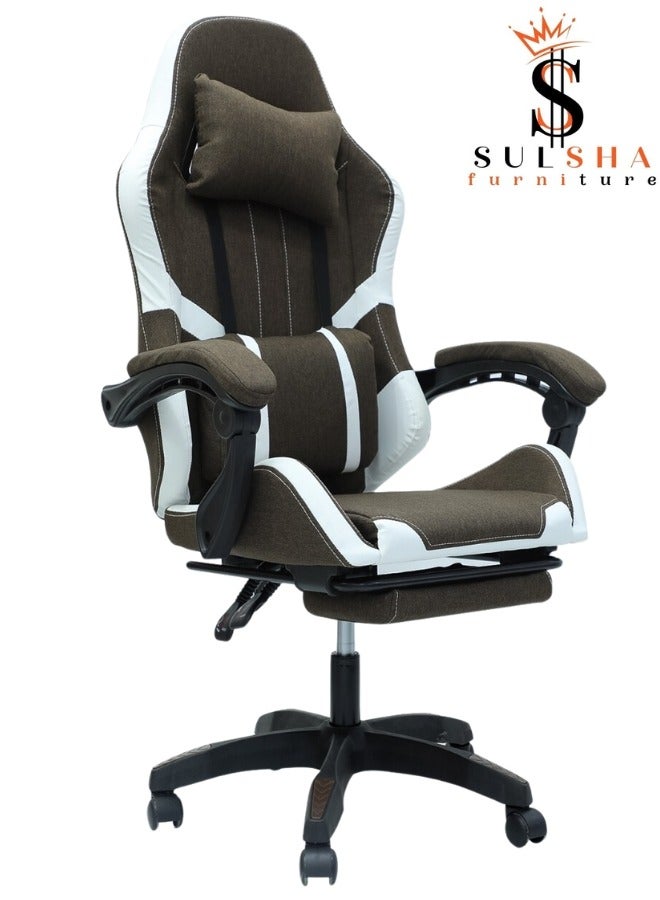 SULSHA Heavy Duty Steel HighBack Racing Style With Pu Leather Bucket Seat Headrestl Lumbar Support Steel 5 Star Base Compatible With ESports Chair - Image 1