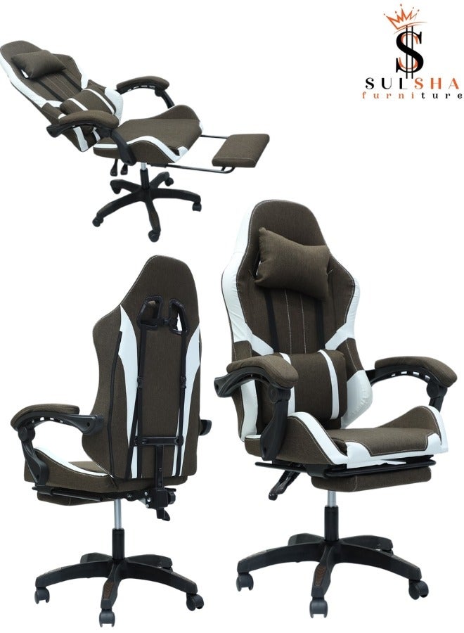 SULSHA Heavy Duty Steel HighBack Racing Style With Pu Leather Bucket Seat Headrestl Lumbar Support Steel 5 Star Base Compatible With ESports Chair - Image 4