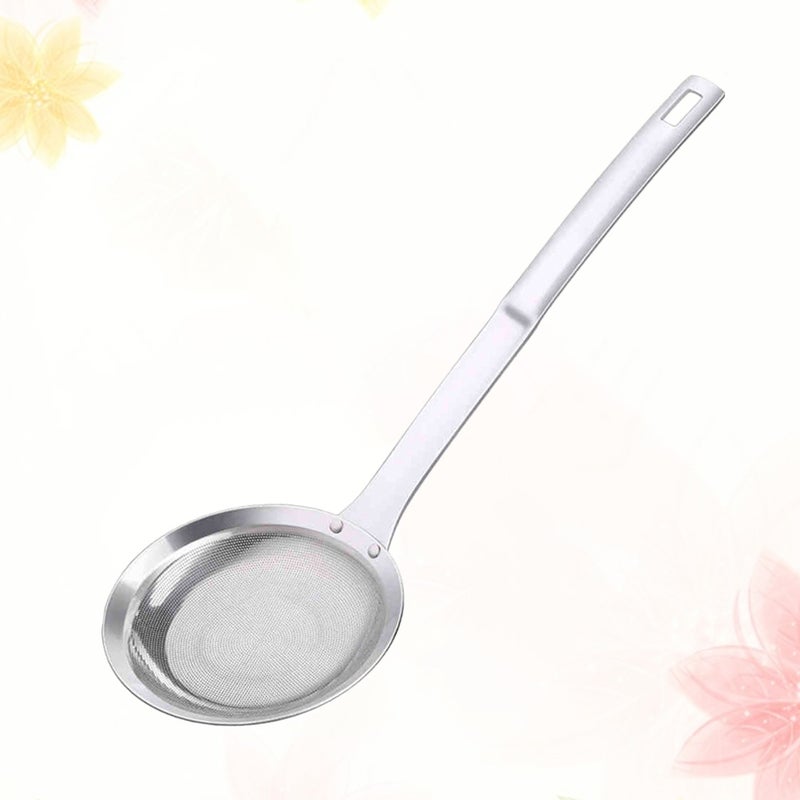 304 Stainless Steel Mesh Sieves Oil Colander Hot Pot Filter Cooking Strainer Flour Sifters for Baking Kitchen - Size - Image 5