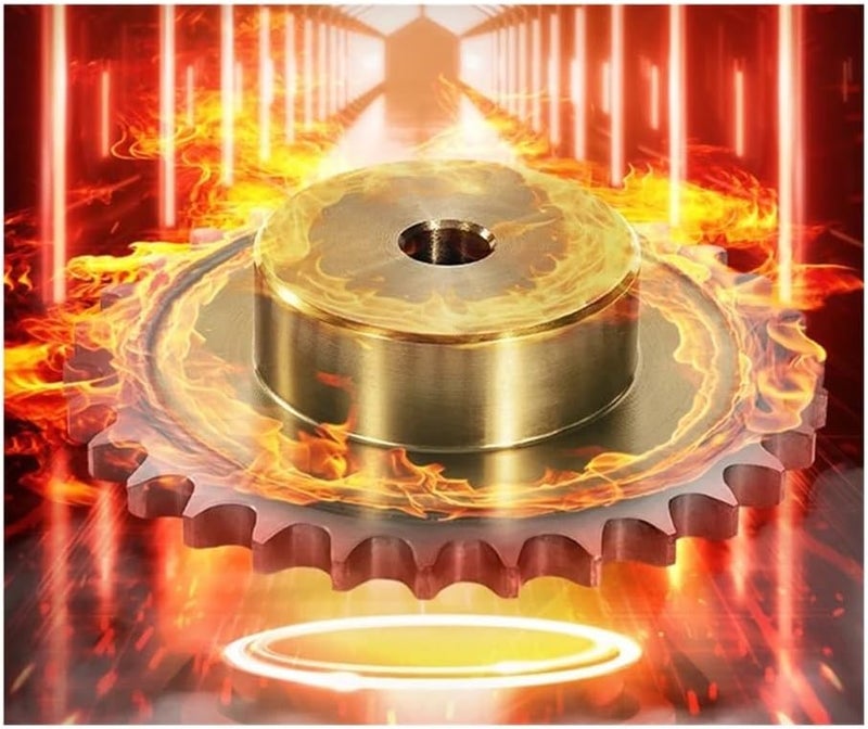 Pinion Gear Set,Motor Gear Teeth, 1pc 18 Teeth 08B Precision Industrial Drive Sprocket Wheel 45# Steel Chain Gear(30mm (Keyway 8mm)) - Image 4