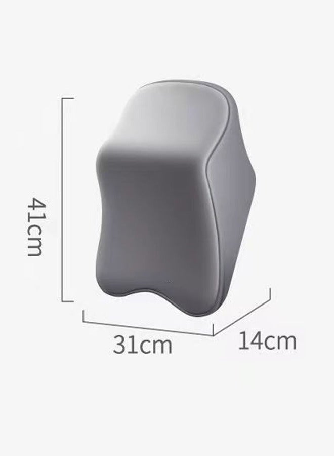 Car Seat Head Rest Neck Pillow for Neck Pain Relief and Cervical Support Car Seat Neck Pillow with 100% Pure Memory Foam and Washable Cover (Grey) - Image 2