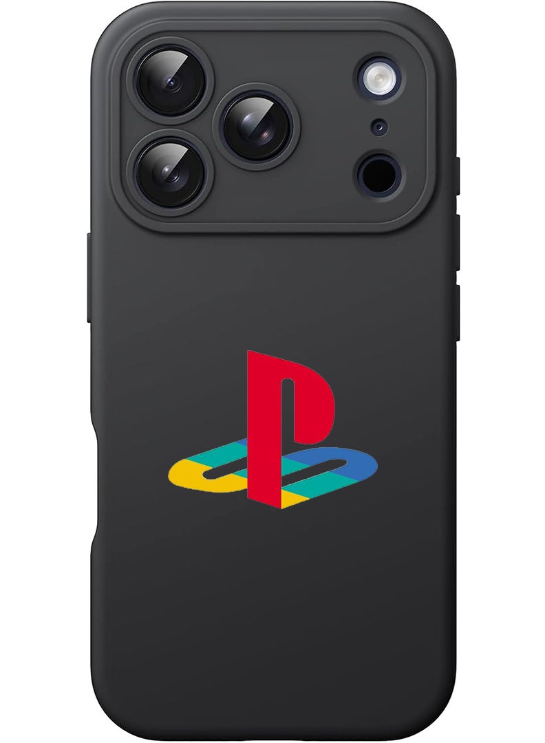 Theodor Protective Slim Fit Case Liquid Silicone Cover with Full Body Protection Anti-Scratch Shockproof Case For Apple iPhone 17 Pro Max (Black) PS - Image 1