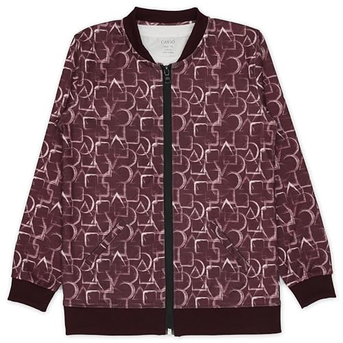 CAVIO Boys Maroon Zipper Jacket with T-Shirt - Image 3