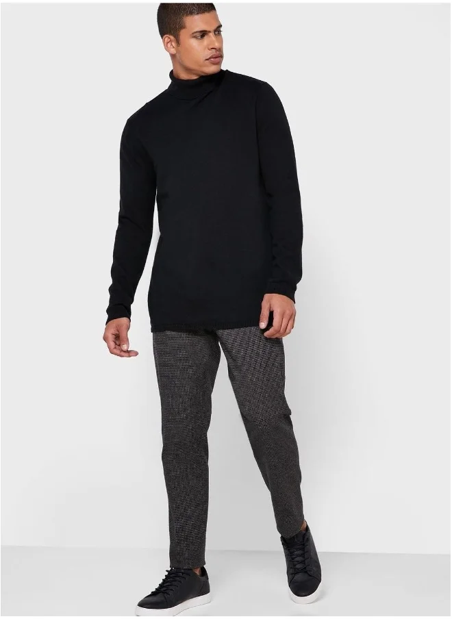 GANT Textured Slim Fit Trousers