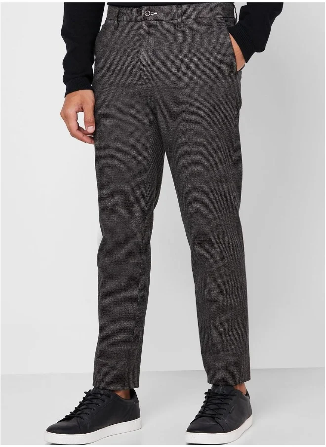 GANT Textured Slim Fit Trousers