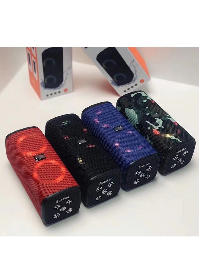 Generic - Portable Bluetooth Speakers Wireless Speaker with 4 Ω 5W+5W Loud Stereo Sound Outdoor Speaker with Bluetooth 5.0 Deep Bass RGB Lights 3-4 H Playtime for Home Party - Image 1