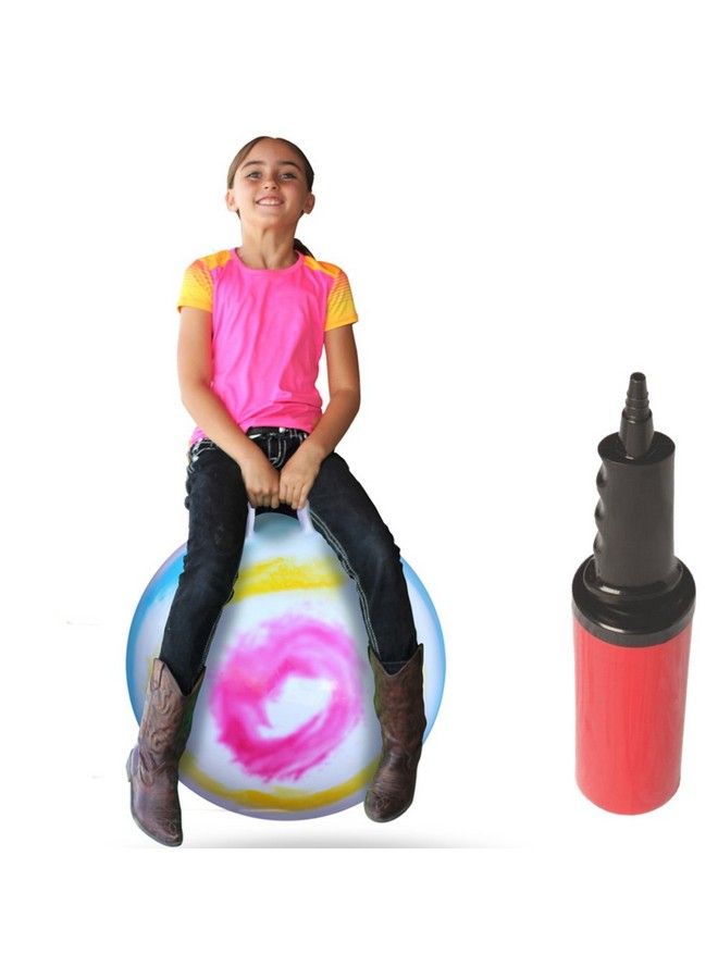 WALIKI Hopper Ball For Kids ; Hippity Hop ; Jumping Hopping Therapy Ball ; Field Day ; Blue ; Ages: 10 15 (22"/55Cm) - Image 1