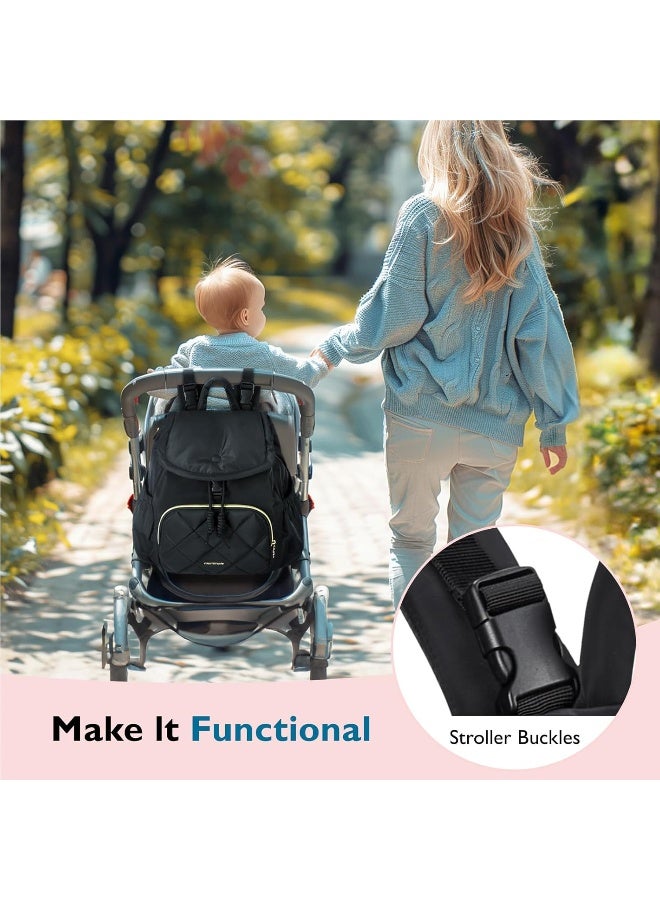 موممور mommore Diaper Bag Backpack, Small Diaper Backpack for Travel - Image 2