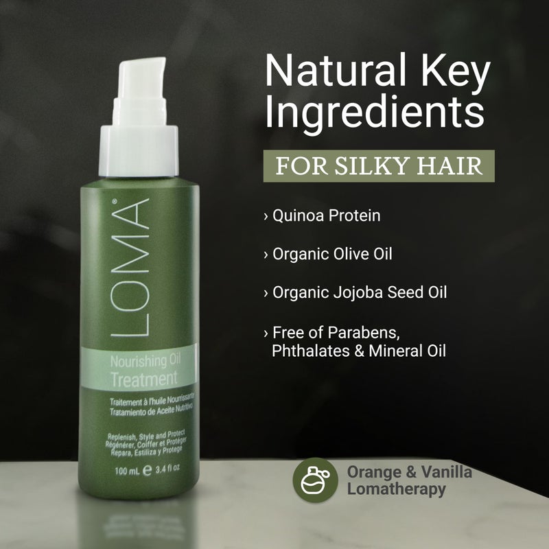 Loma Hair Care Nourishing Oil Treatment, 3.4 Fl Oz - Image 3