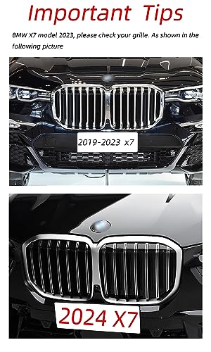 Lanyun for 2019-2023 X7 G07 grill accessories color grill insert trims grill stripes fit 2019 G07 grill with 7 vertical beam - Image 4