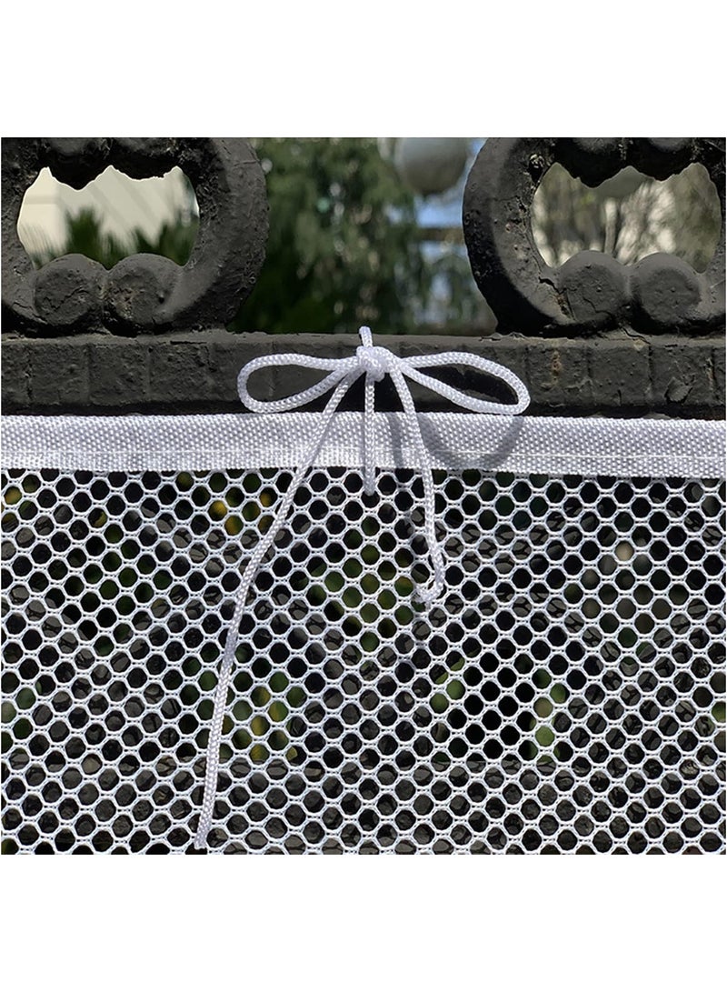 Baby Safety Stair Railing Net, Babies Stair Proof Mesh Balcony Banister Rail Guard, Child Safety Protection Net for Kids, Toys, Pets - 9.8ft L x 2.6ft - Image 3