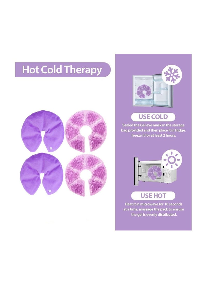 Beauenty Breast Therapy Pack Reusable Chest Stickers Ice Pack Pads Hot or Cold compress pad Physical Cooling Use for Pain Relief for Breastfeeding Mastitis Nursing Mother Breastfeeding Gel Pads for Plugged D  - Image 5