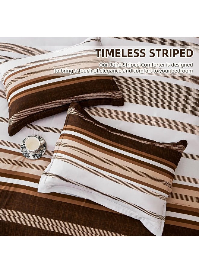 Generic Dobuyly Brown King Size Comforter Set 7 Pieces  - Image 5