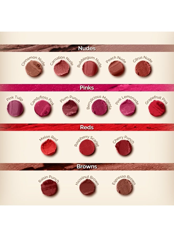 Mamaearth Moisture Matte Longstay Lipstick With Avocado Oil & Vitamin E For 12 Hour Long Stay-05 Bubblegum Nude - 2 G - Image 5