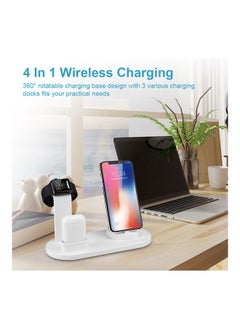 NIBEMINENT 4 In 1 Wireless Charger for Mobile Phone White  - Image 3