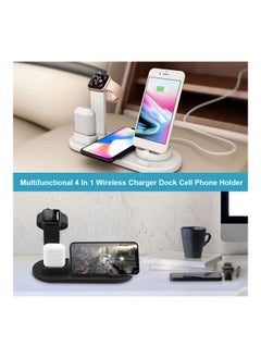 NIBEMINENT 4 In 1 Wireless Charger for Mobile Phone White  - Image 5