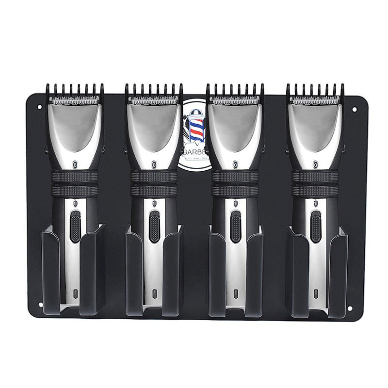 Hairdressing Clipper Storage Rack Wall-Mounted Hairdressing Tools Barber Clipper Rack Comb Storage Rack Multi-Functional - Image 4